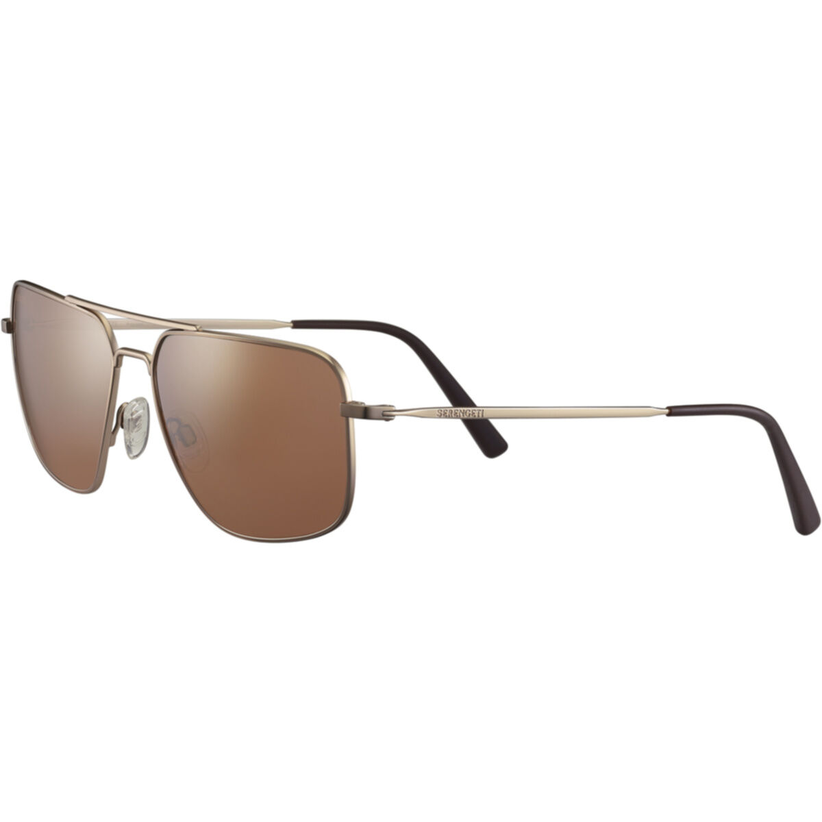 AGOSTINO, Matte Soft Gold-Mineral Polarized Drivers Gold Cat 3 to 3, hi-res image number null